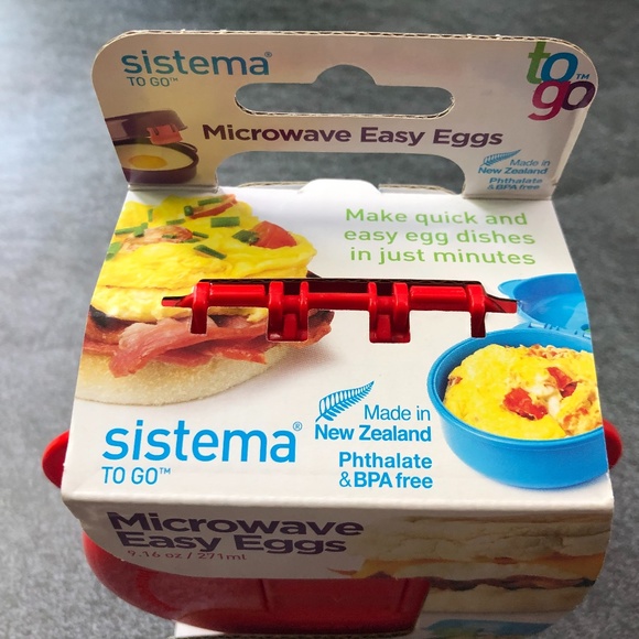 Sistema Easy Eggs To Go Microwave Cooker Red - Picture 2 of 10